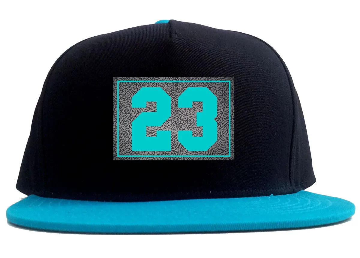 23 Cement Blue Jersey 2 Tone Snapback Hat