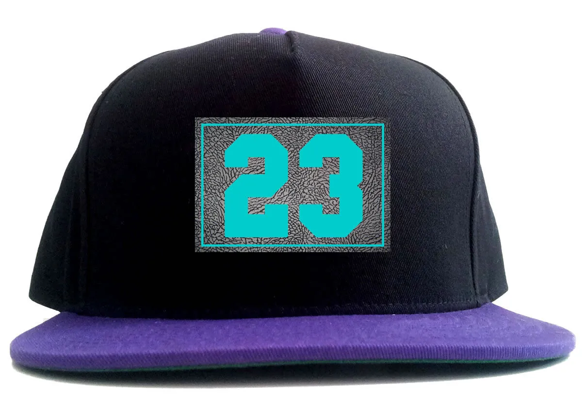 23 Cement Blue Jersey 2 Tone Snapback Hat