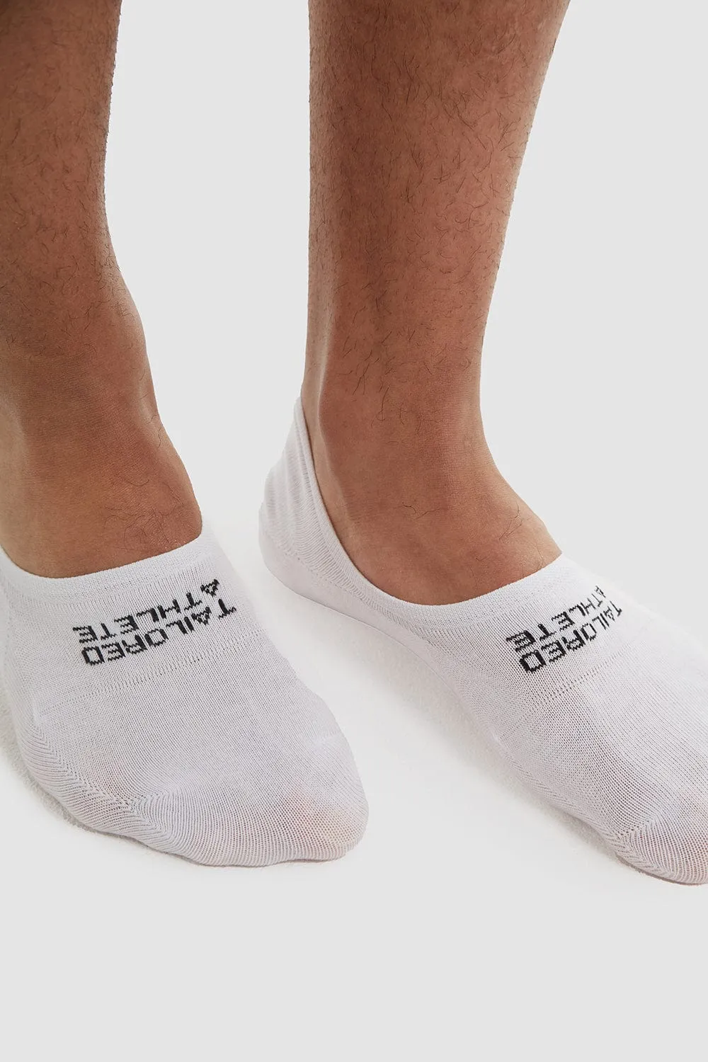 6 Pack No Show Socks In White