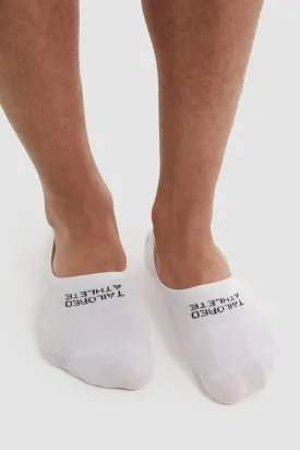 6 Pack No Show Socks In White