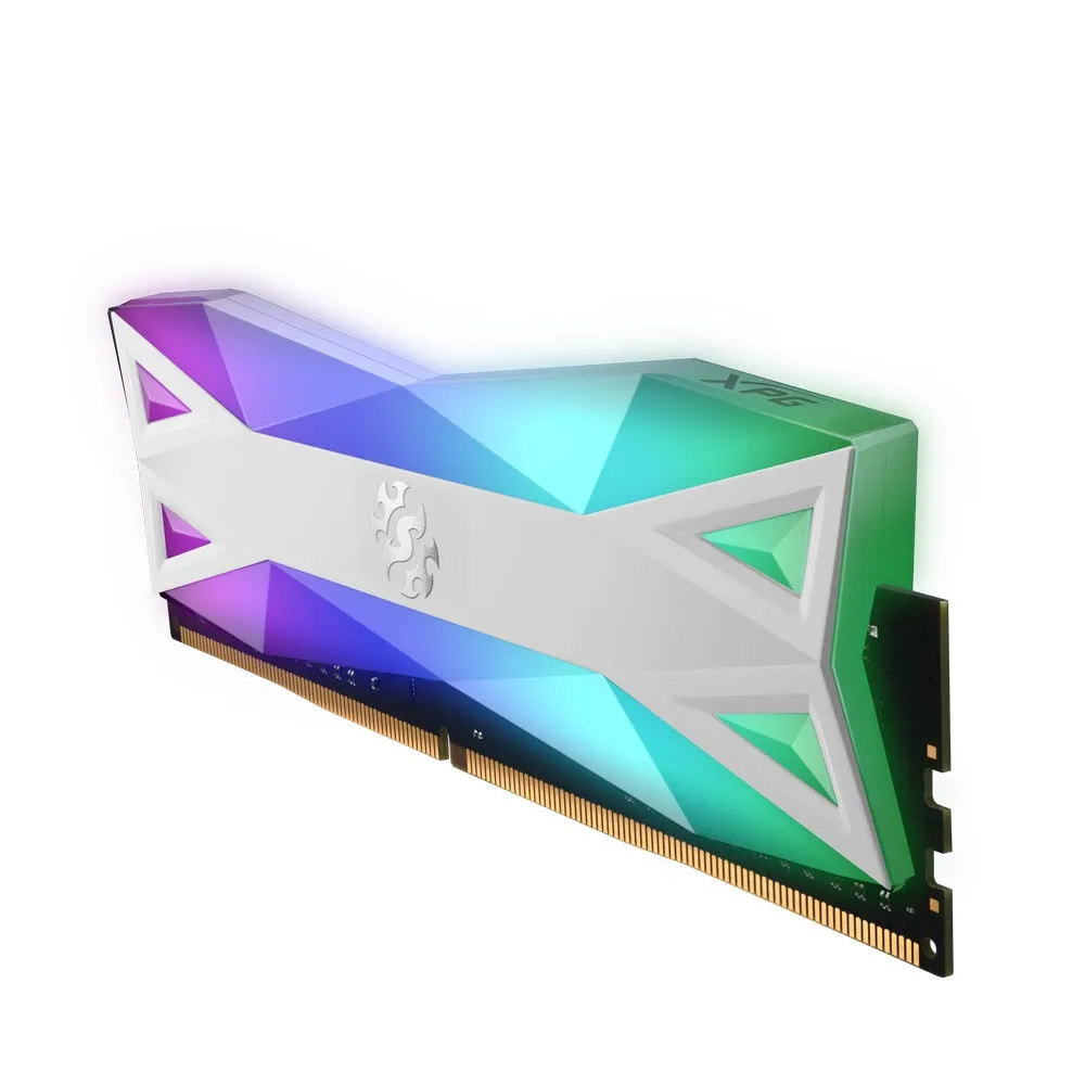 ADATA XPG Spectrix D60G 32GB (2X16GB) DDR4 RGB 3200MHZ PC4-25600 CL16-20-20 1.35V Desktop Memory (Tungsten Grey) (AX4U320016G16A-DT60)