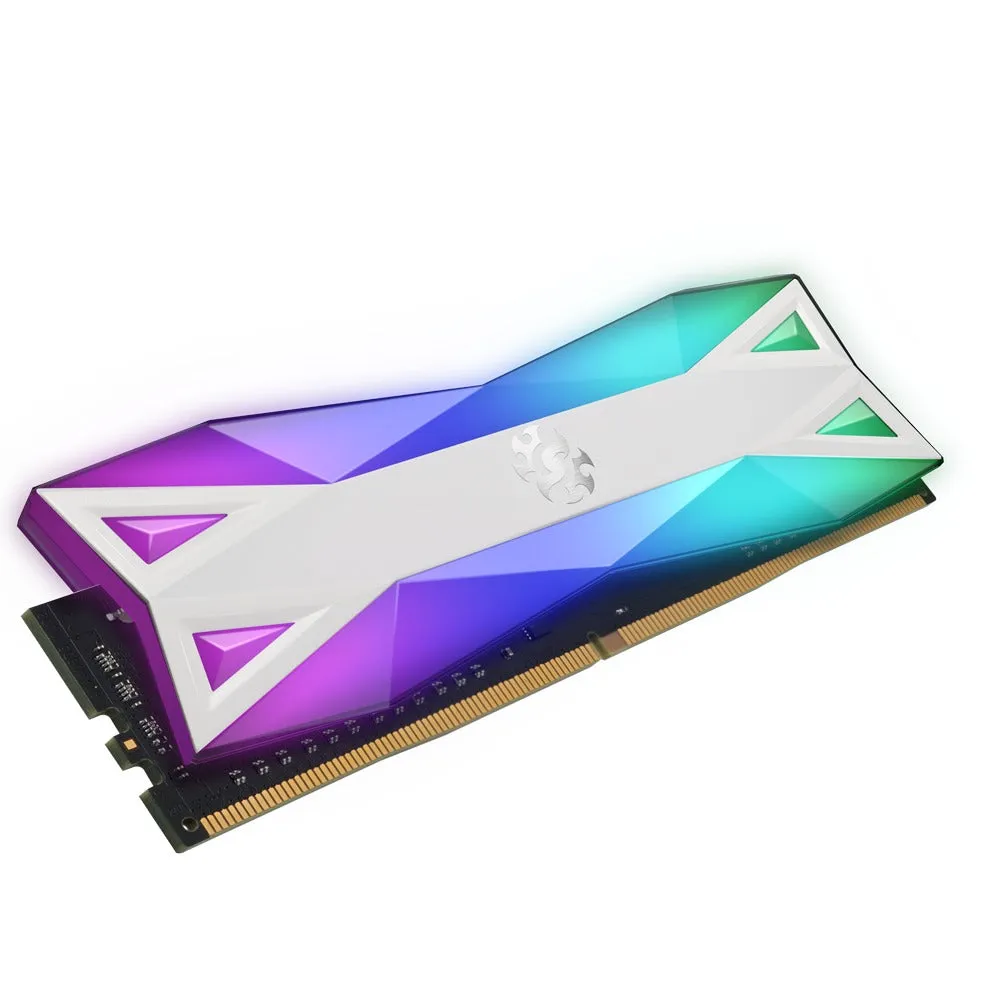 ADATA XPG Spectrix D60G 32GB (2X16GB) DDR4 RGB 3200MHZ PC4-25600 CL16-20-20 1.35V Desktop Memory (Tungsten Grey) (AX4U320016G16A-DT60)
