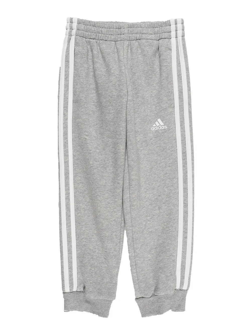 Adidas Essential 3-Stripes Tapered Sweatpants, Gray