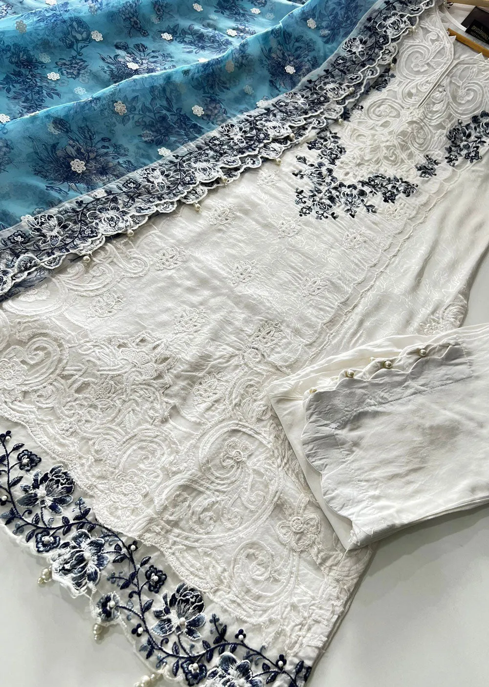 AL-3710 Readymade White Ally's Dress