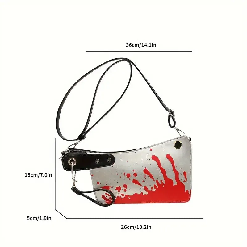 Bloody Cleaver White Handbag