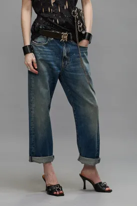 BOYFRIEND JEAN - GARNET BLUE