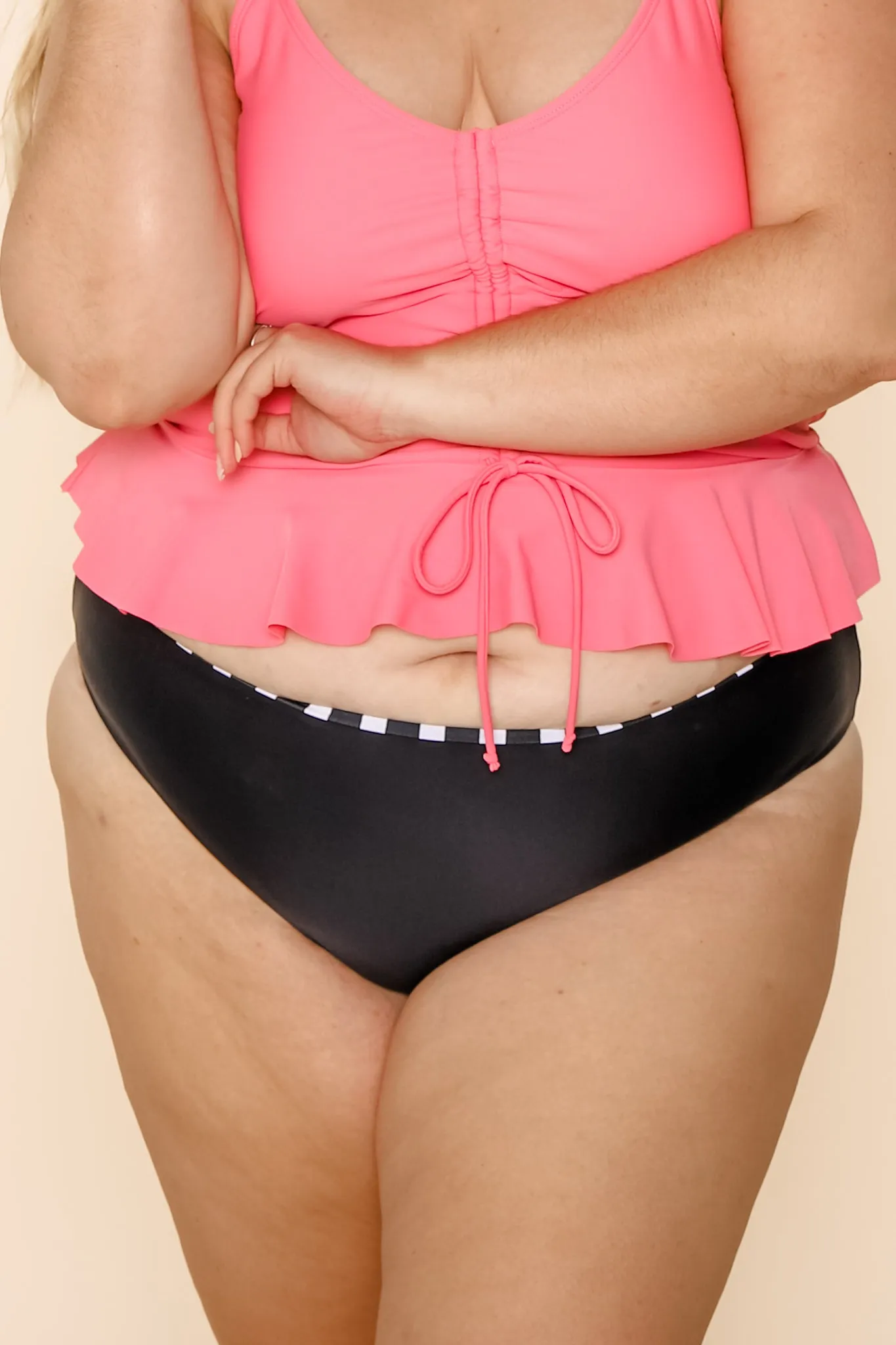 Breeze Reversible Bottoms | Black/Black & White Stripe | Final Sale
