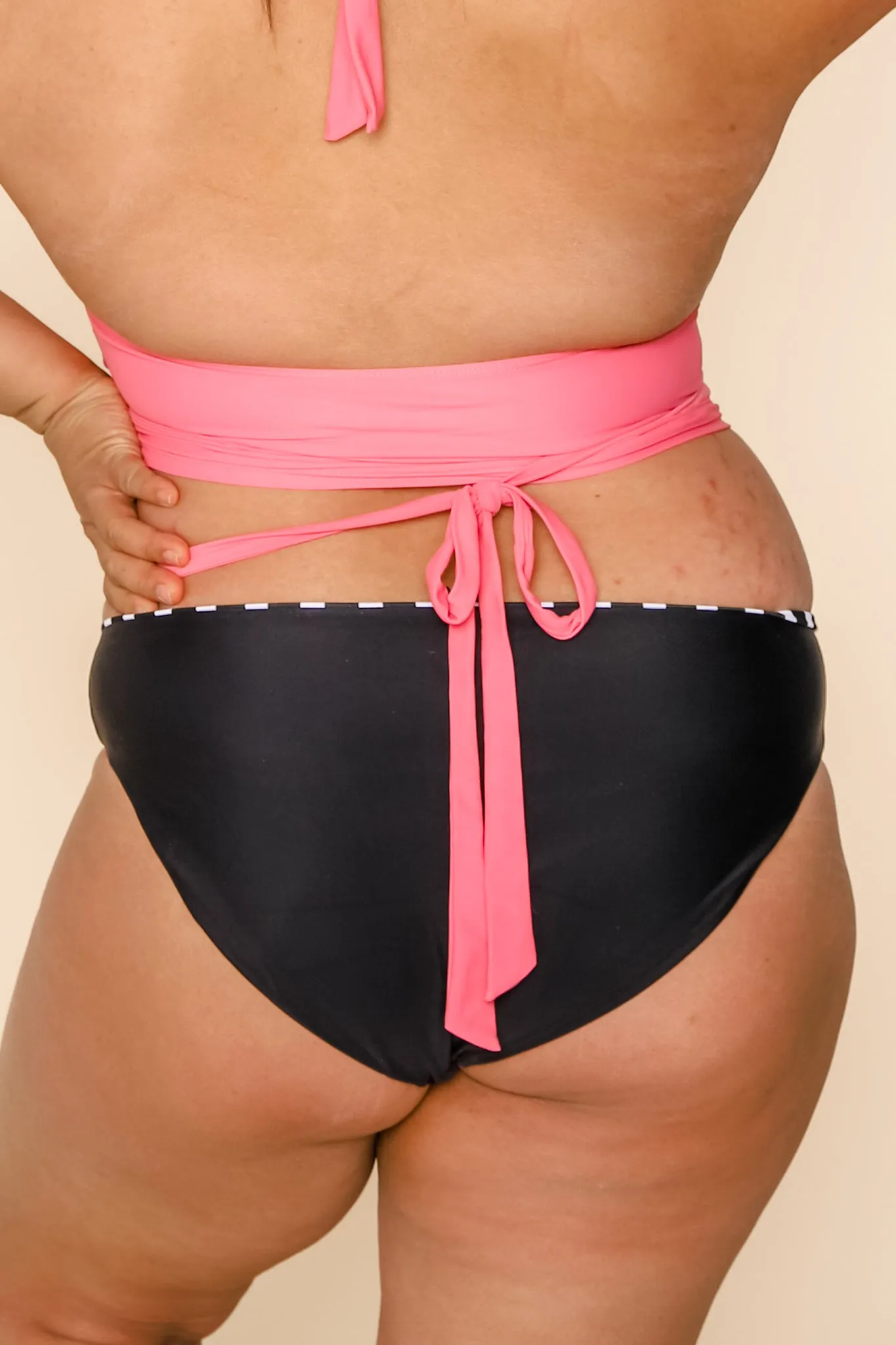 Breeze Reversible Bottoms | Black/Black & White Stripe | Final Sale