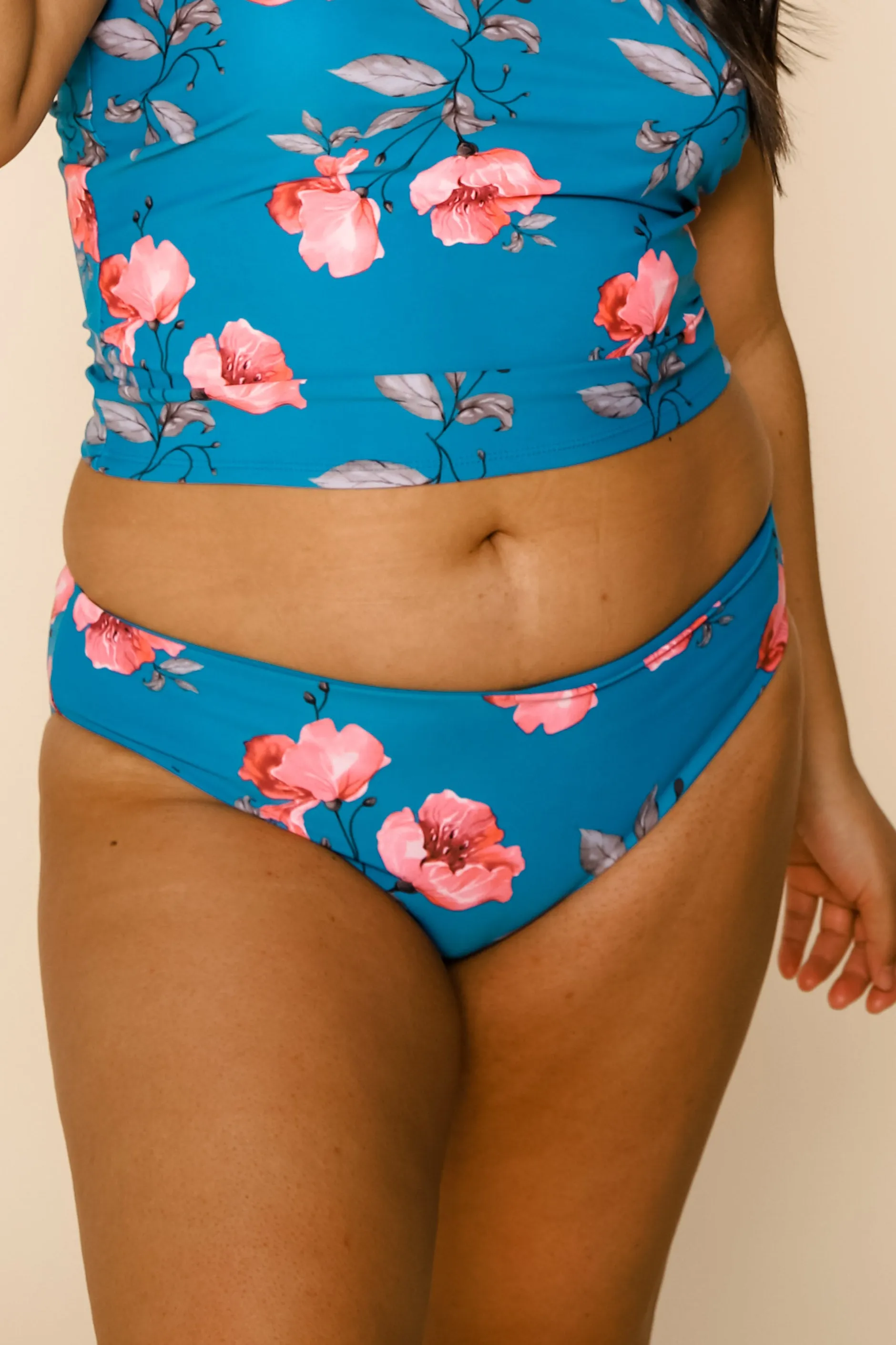 Breeze Reversible Bottoms | Blue/Blue Floral | Final Sale