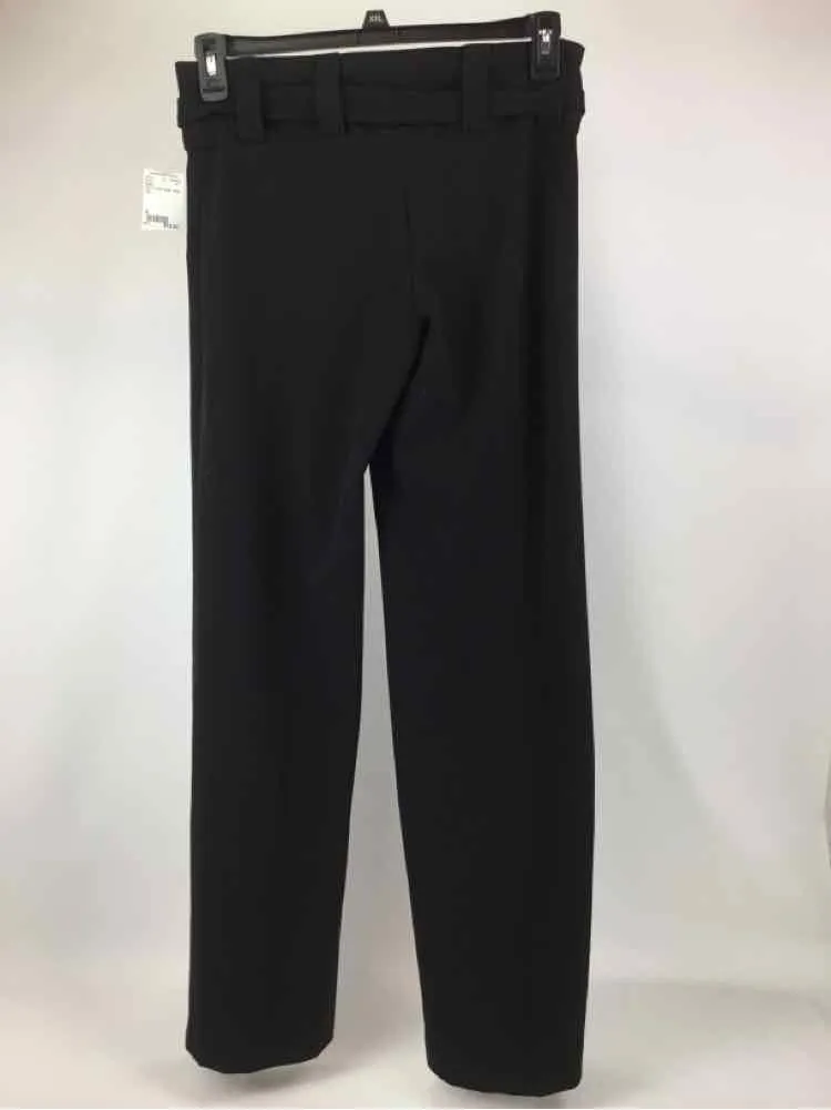 Cache Women Size 2 Black Crepe Belted Wide Leg Pants