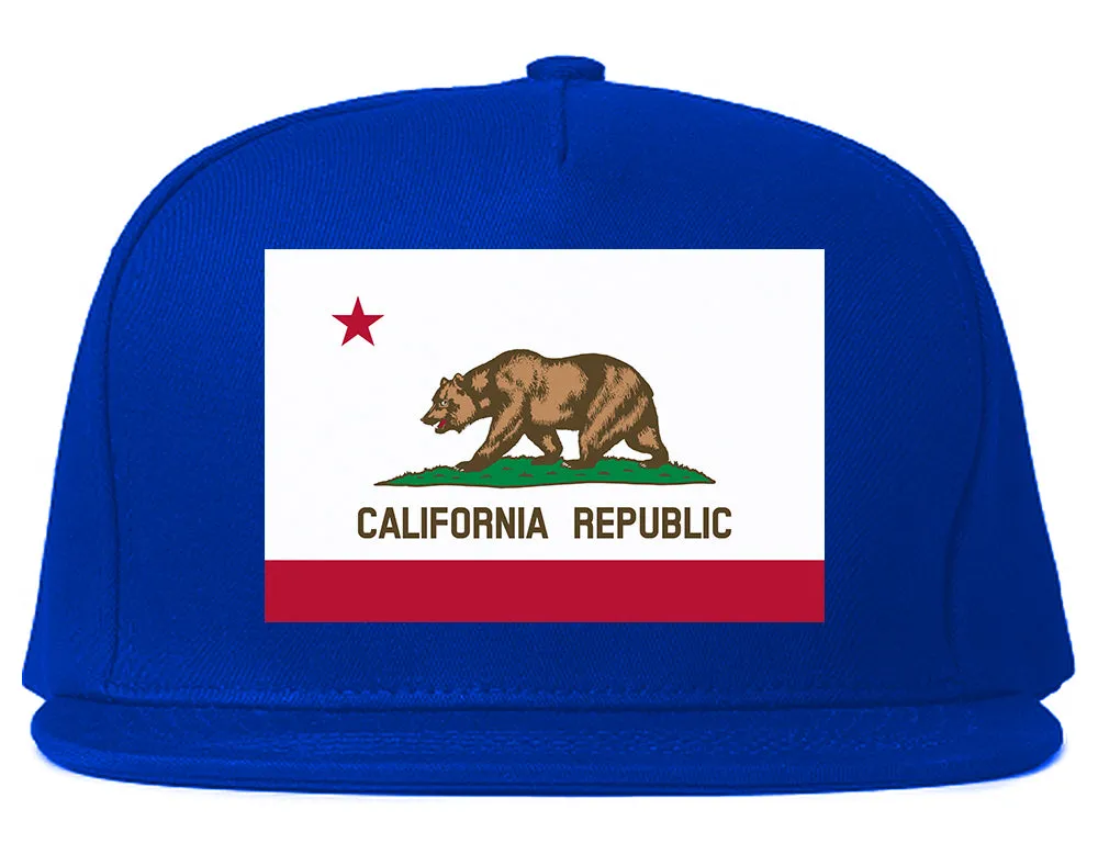 California State Flag CA Chest Mens Snapback Hat