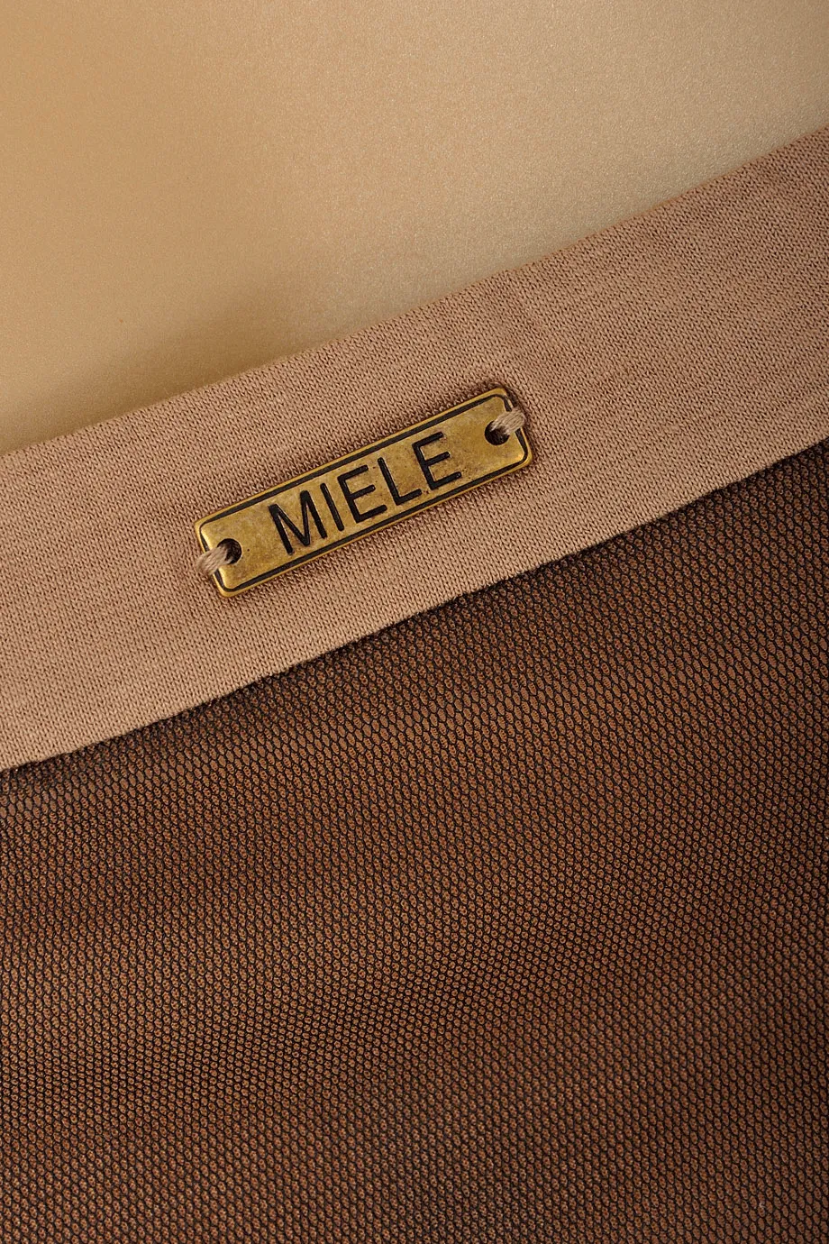 CARLOS MIELE MESH Nude Black Dress
