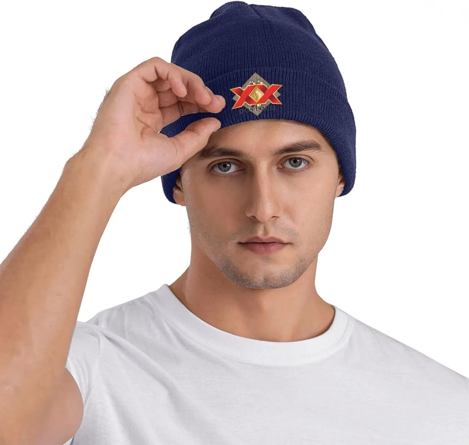 Cerveza Xx Dos Equis Logo Classic Warm Winter Knit Cap Fleece Lined Beanie Hat