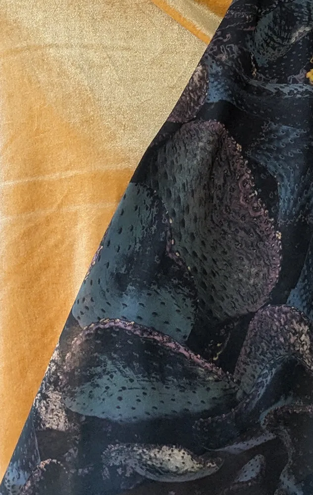 Chiffon Scarf - Cactus (Greys)