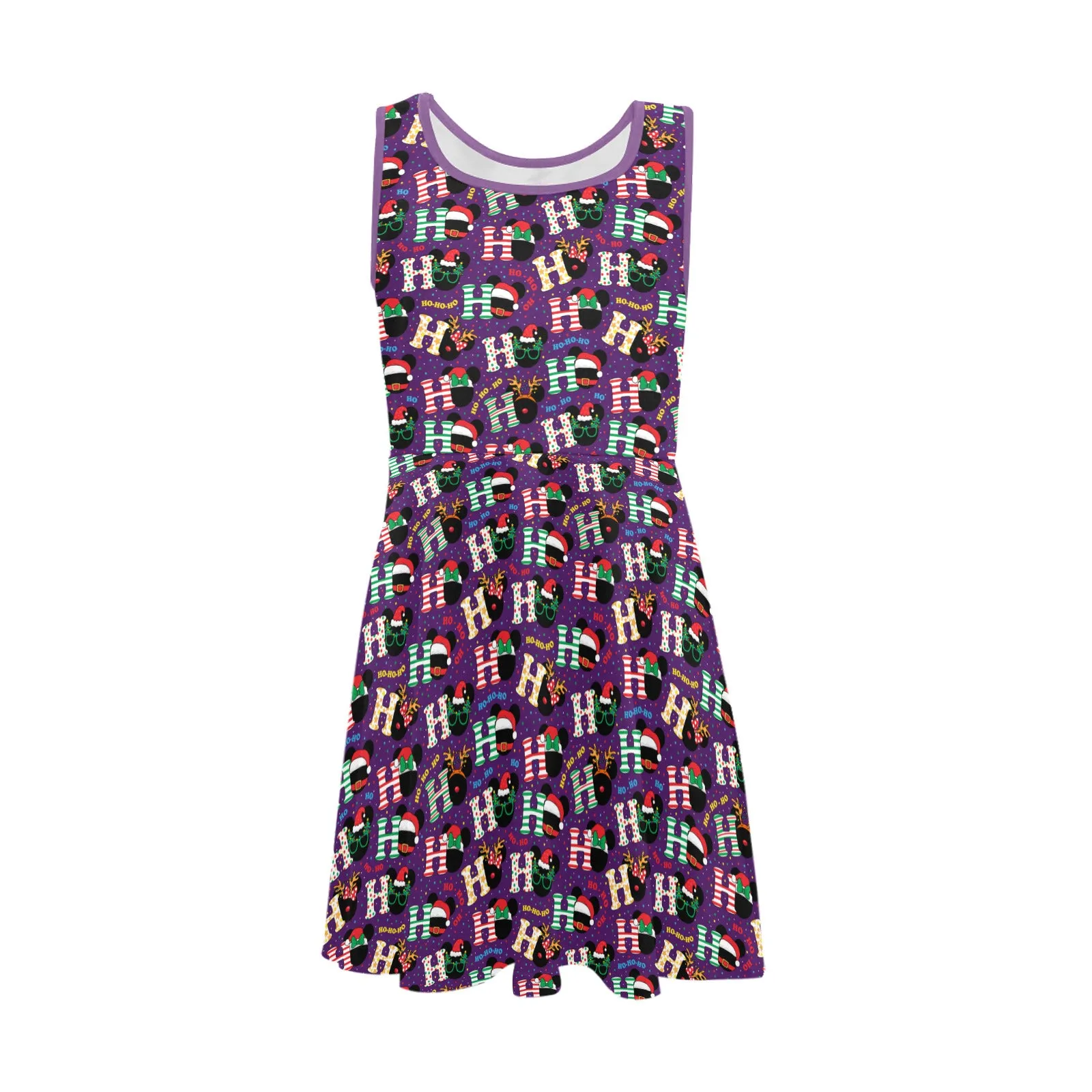 Christmas Ho Ho Girls' Sleeveless Sundress