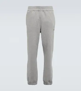 Cotton sweatpants with Zegna logo, gray