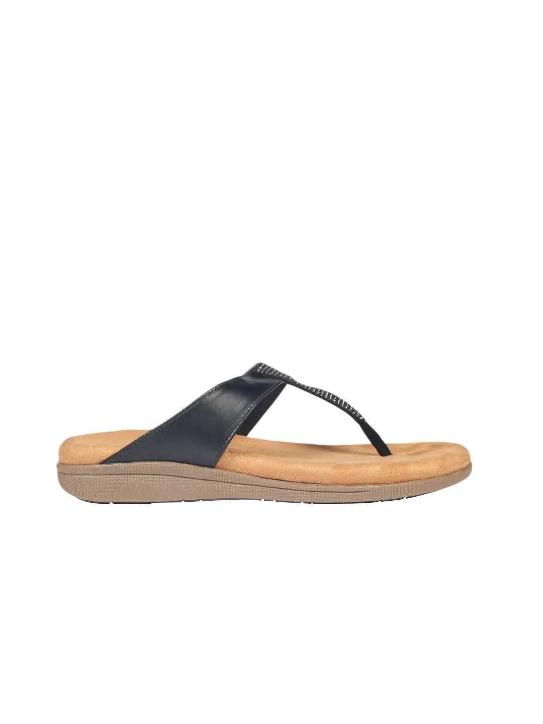 Defne Black Flats
