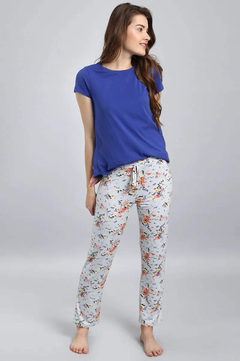 Delicate Floral Lounge Pants