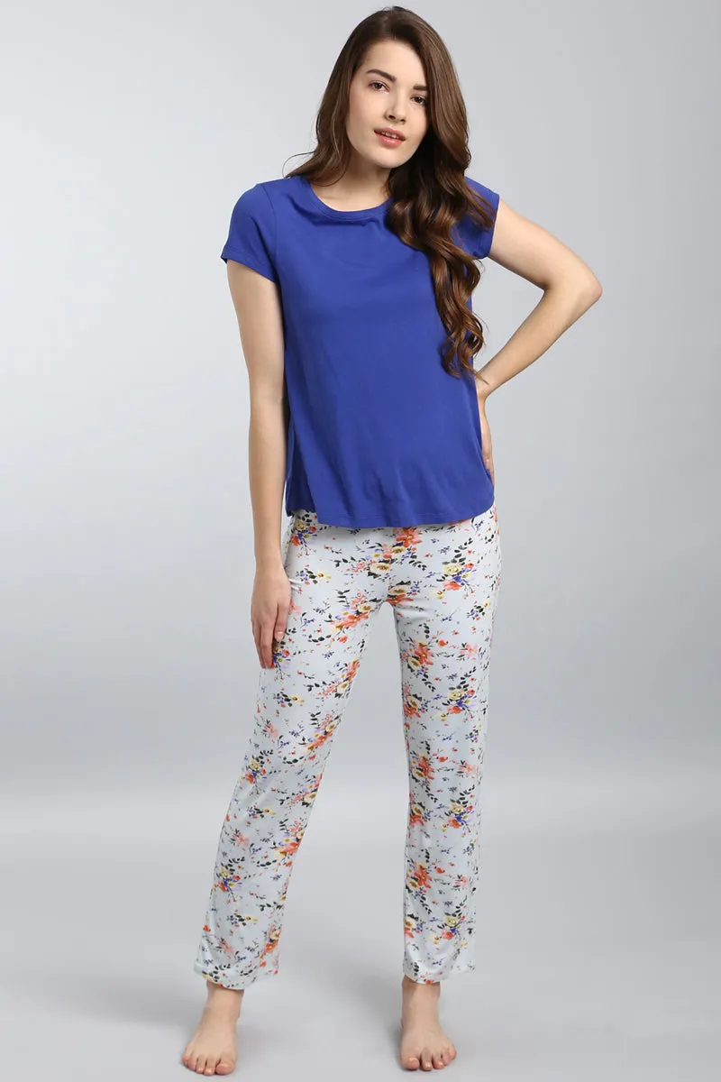 Delicate Floral Lounge Pants