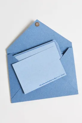 Denim Paper Bordered Stationery Set