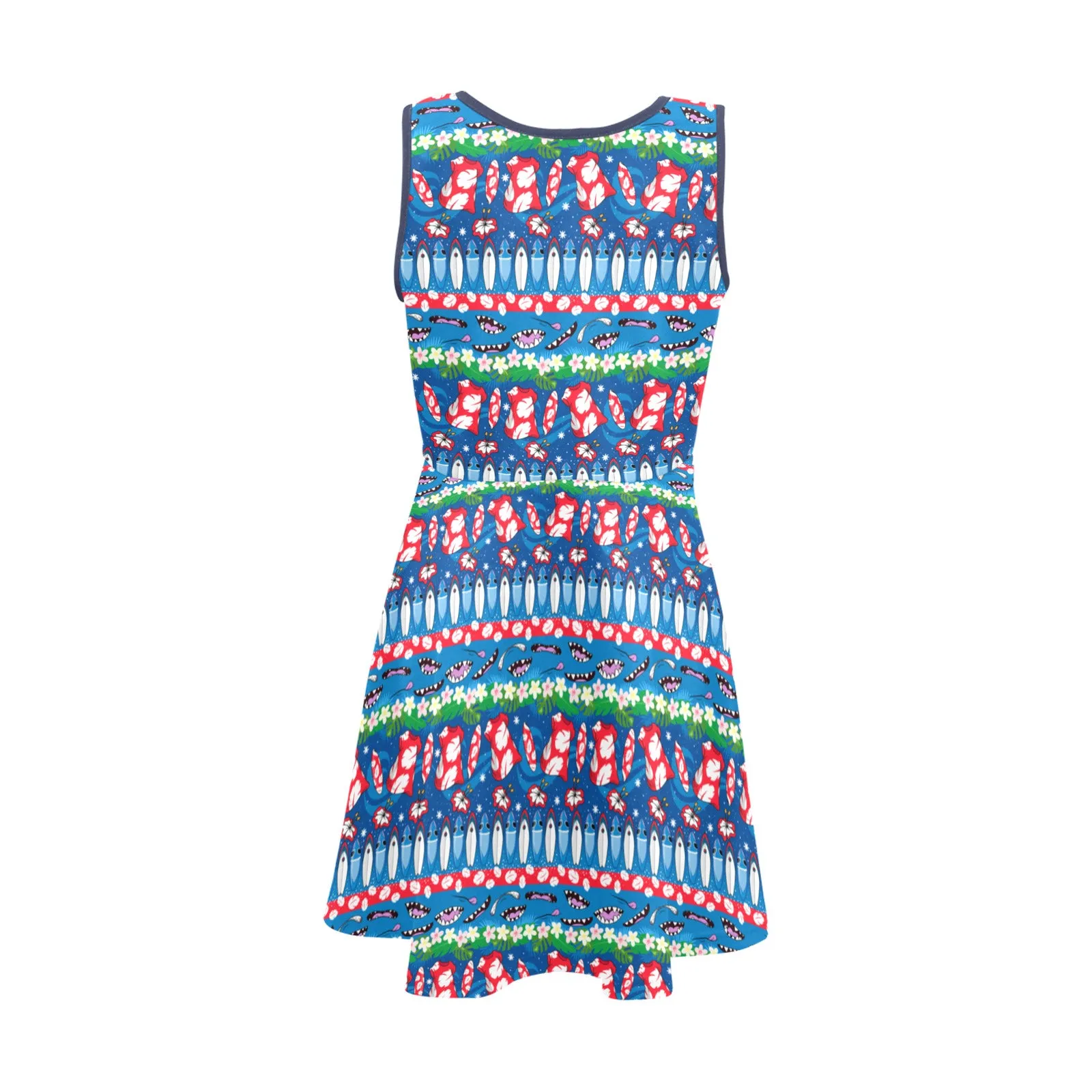 Disney Lilo And Stitch 626 Line Girls' Sleeveless Sundress