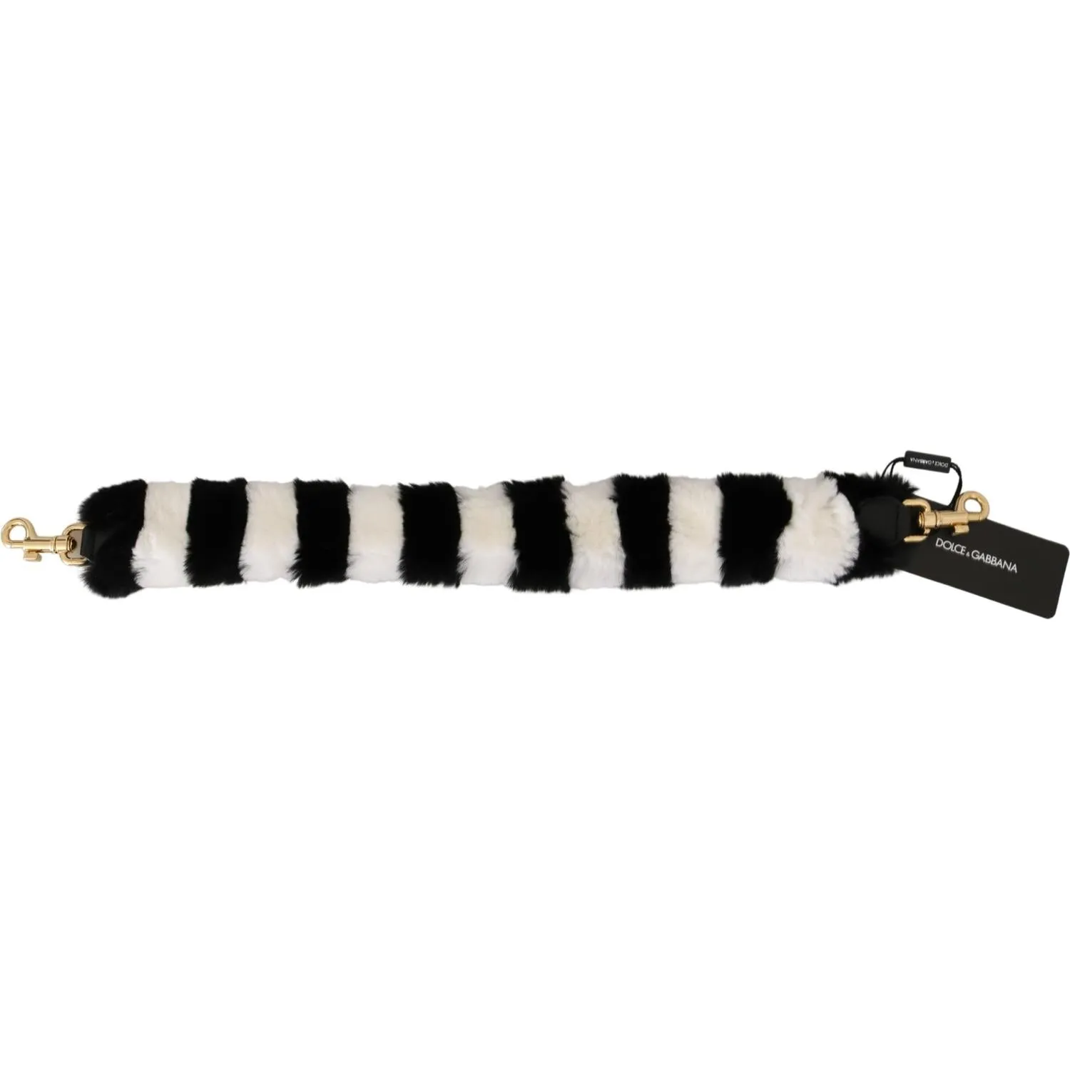 Dolce & Gabbana Elegant Fur Shoulder Strap Accessory