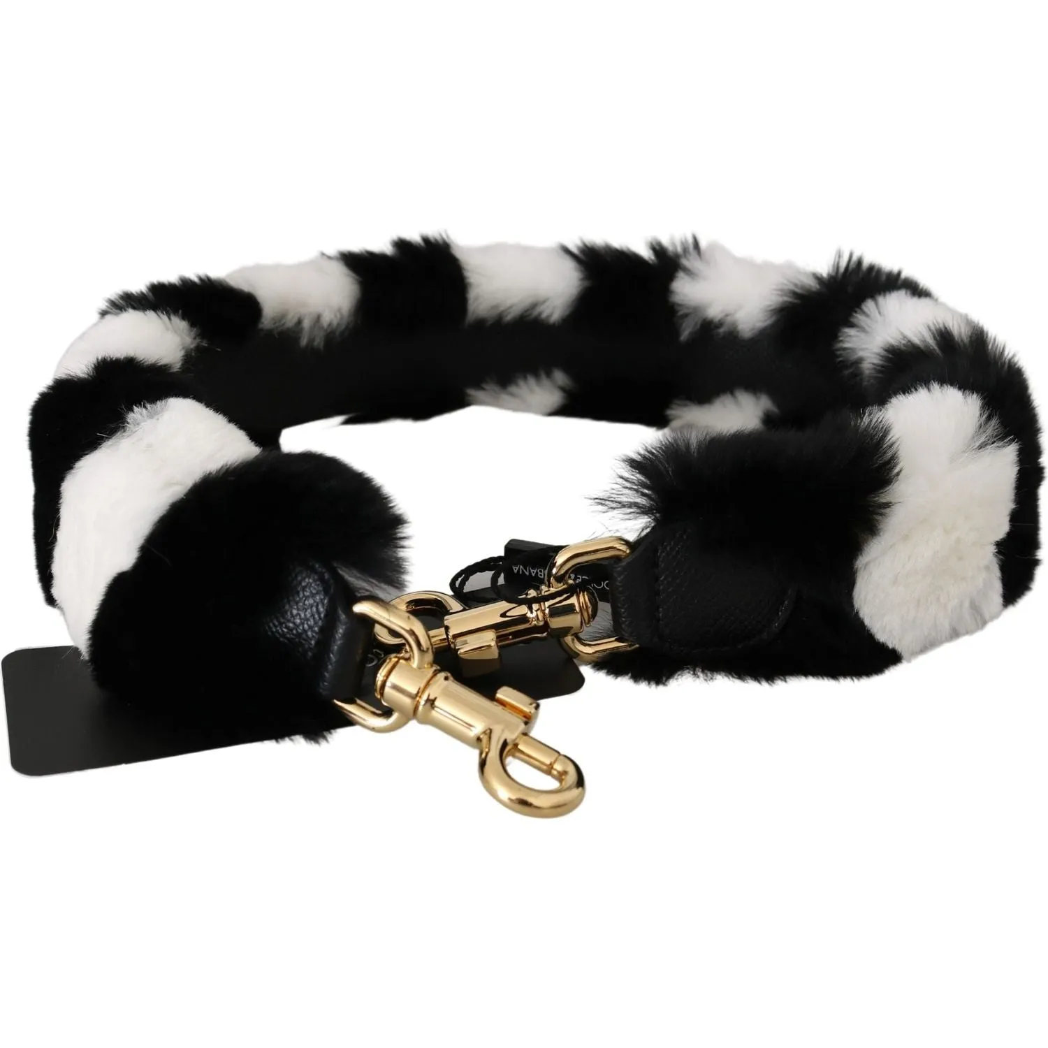 Dolce & Gabbana Elegant Fur Shoulder Strap Accessory