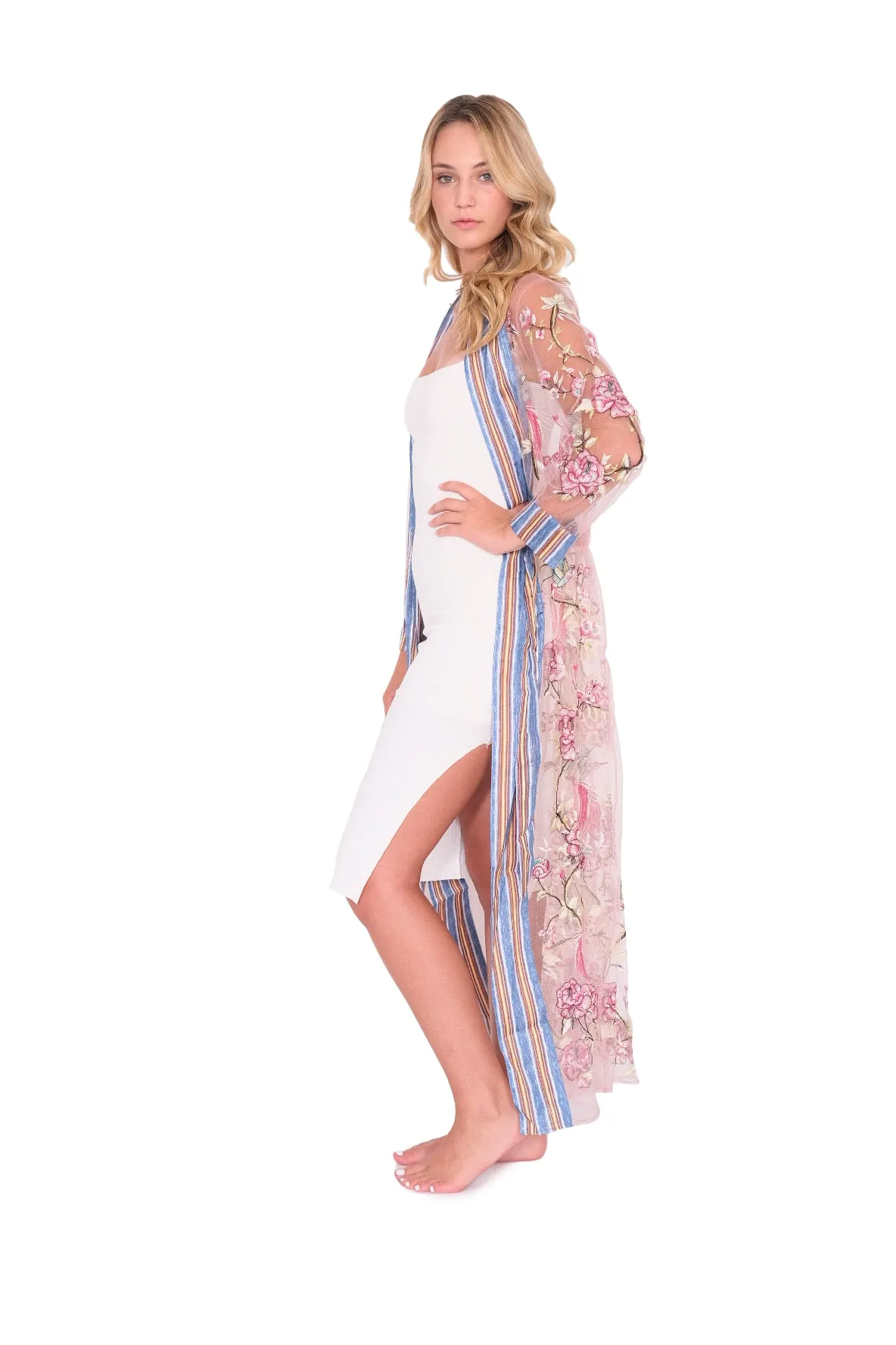 Floral Sheer Coverup Duster