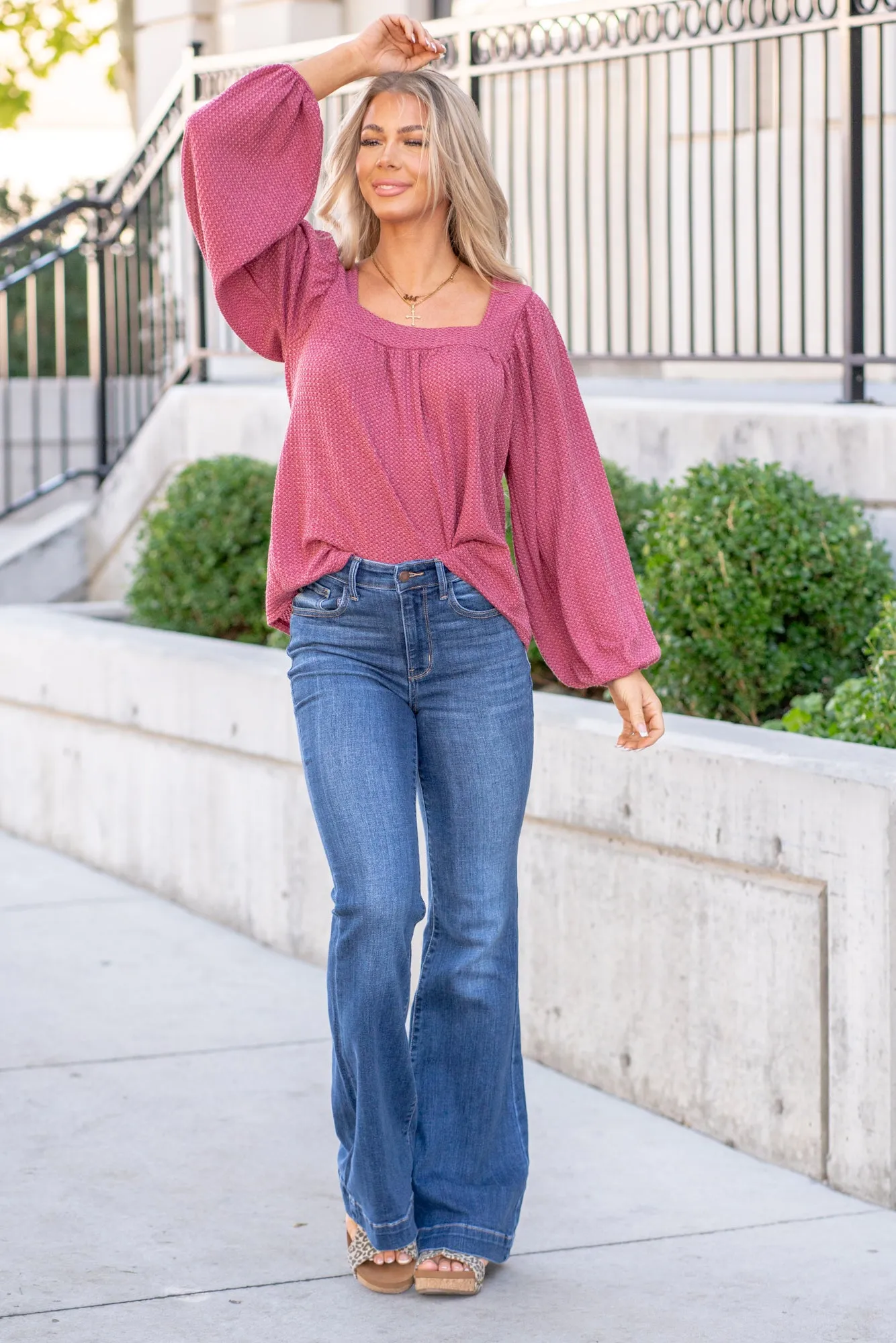 Ft Collins High Rise Wide Hem Flare Regular & Plus Sizes