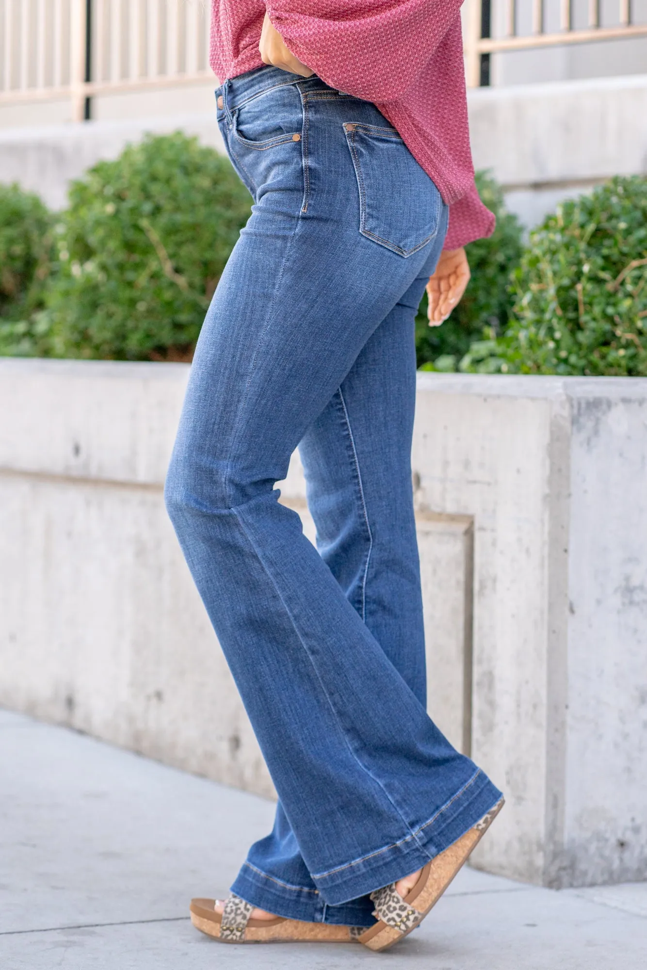 Ft Collins High Rise Wide Hem Flare Regular & Plus Sizes