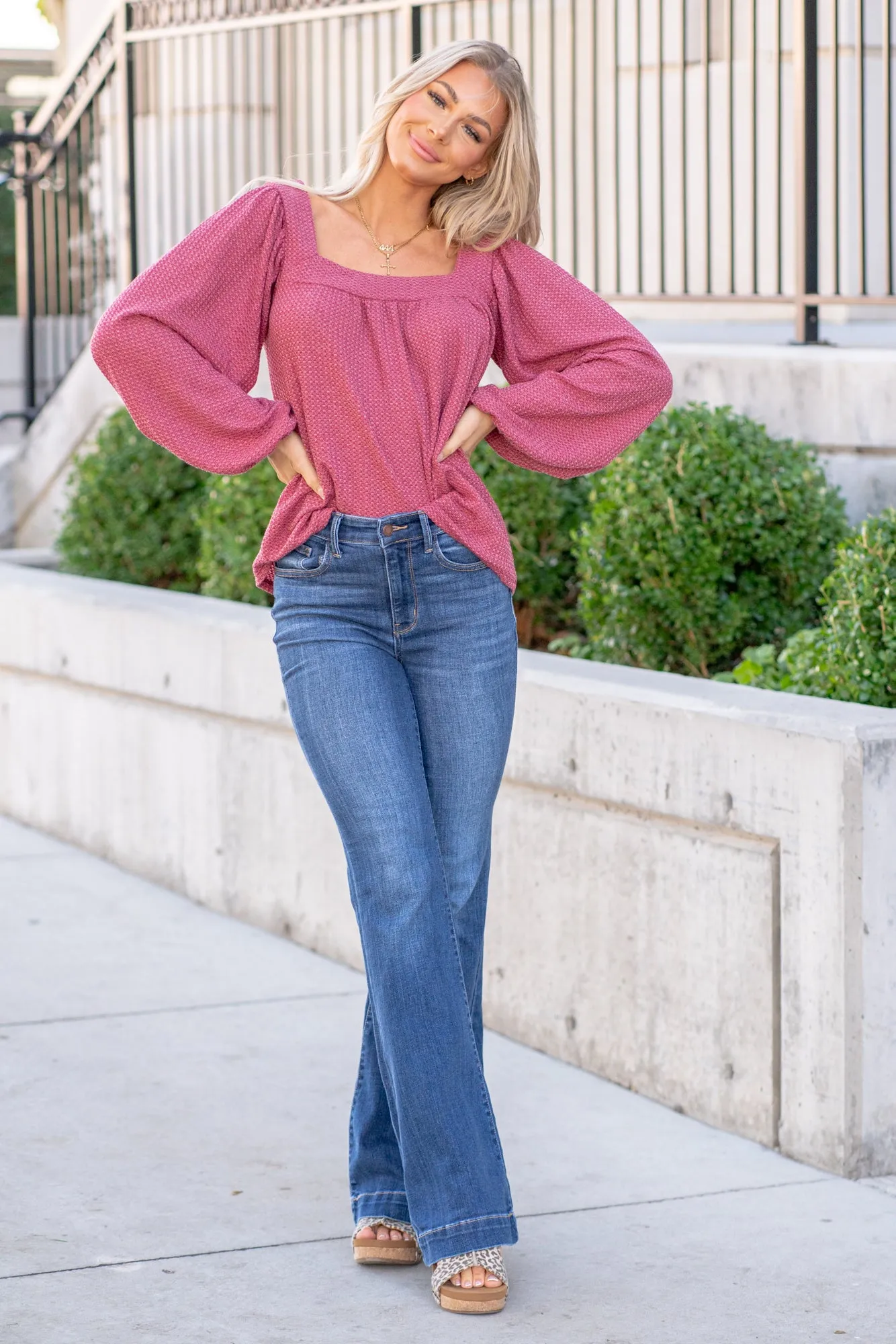 Ft Collins High Rise Wide Hem Flare Regular & Plus Sizes