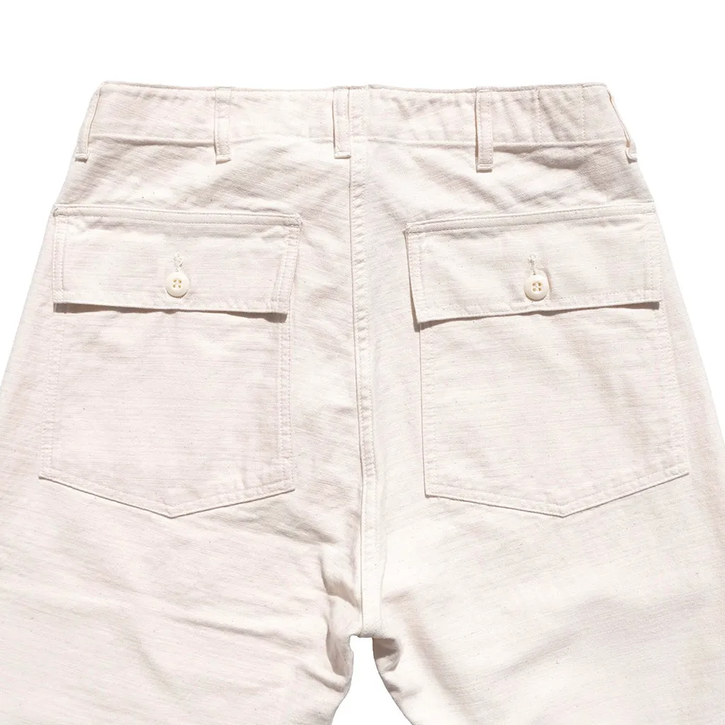 Fullcount Back Satin Utility Trousers (Ecru)