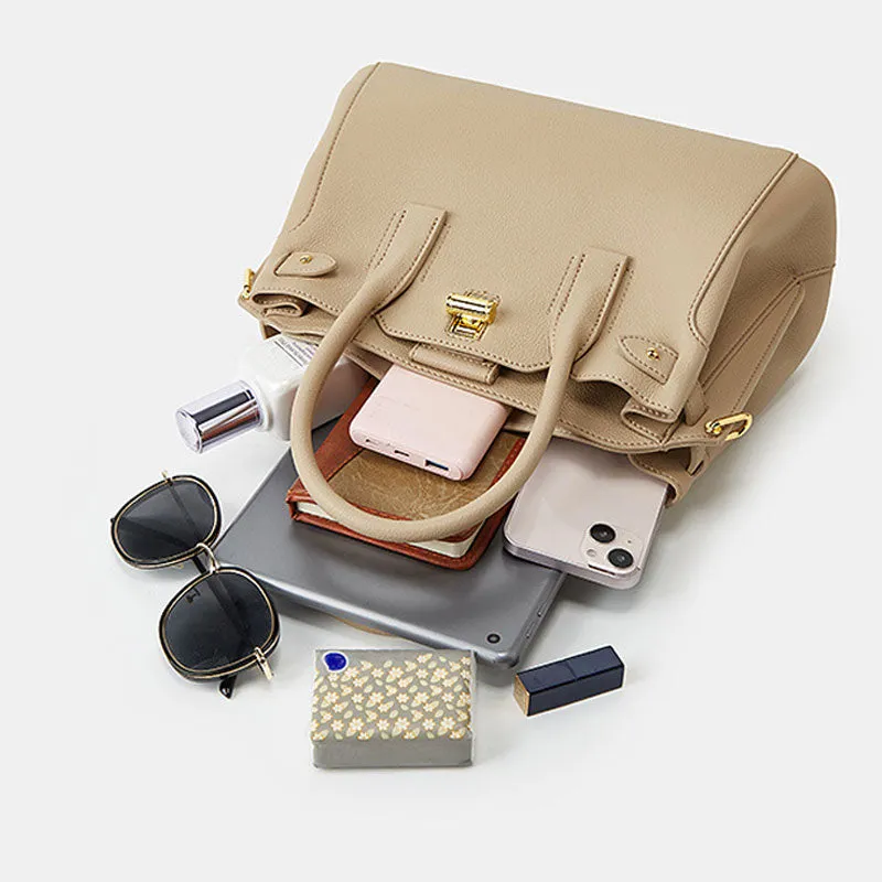 [Gift For Her] Women's Large Capacity Handbag With Top Handle&Shoulder Strap