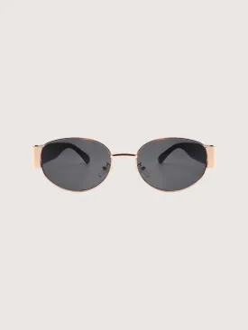 Gold Frame Sunglasses | Black