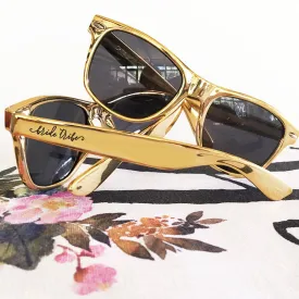Gold Sunglasses for the Bride or Bridesmaid