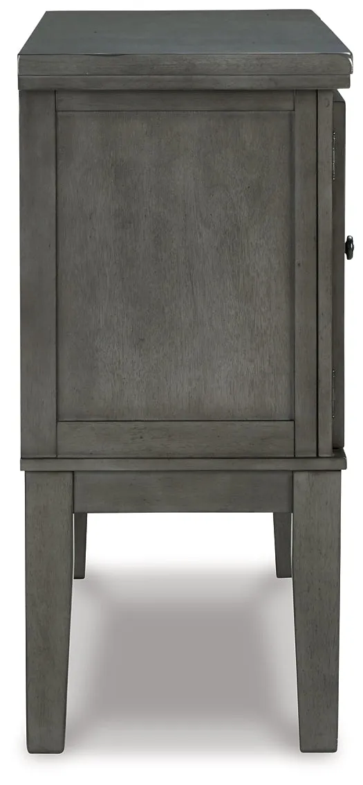 Hallanden Counter Height Dining Table and 4 Barstools with Storage