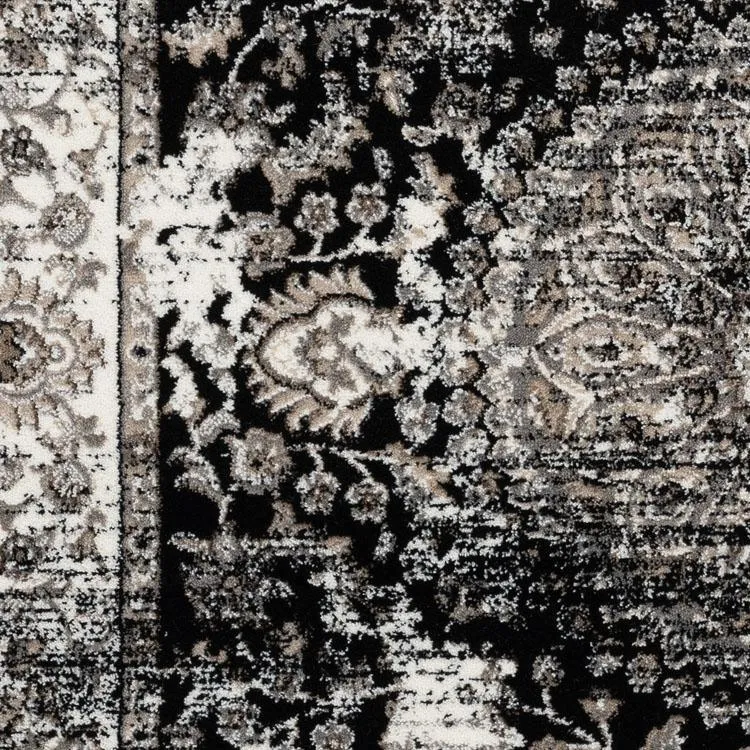Herat 3464 Black Hallway Runner