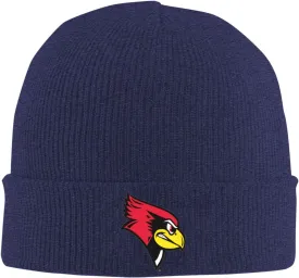 Illinois State University Logo Classic Warm Winter Knit Cap Fleece Lined Beanie Hat