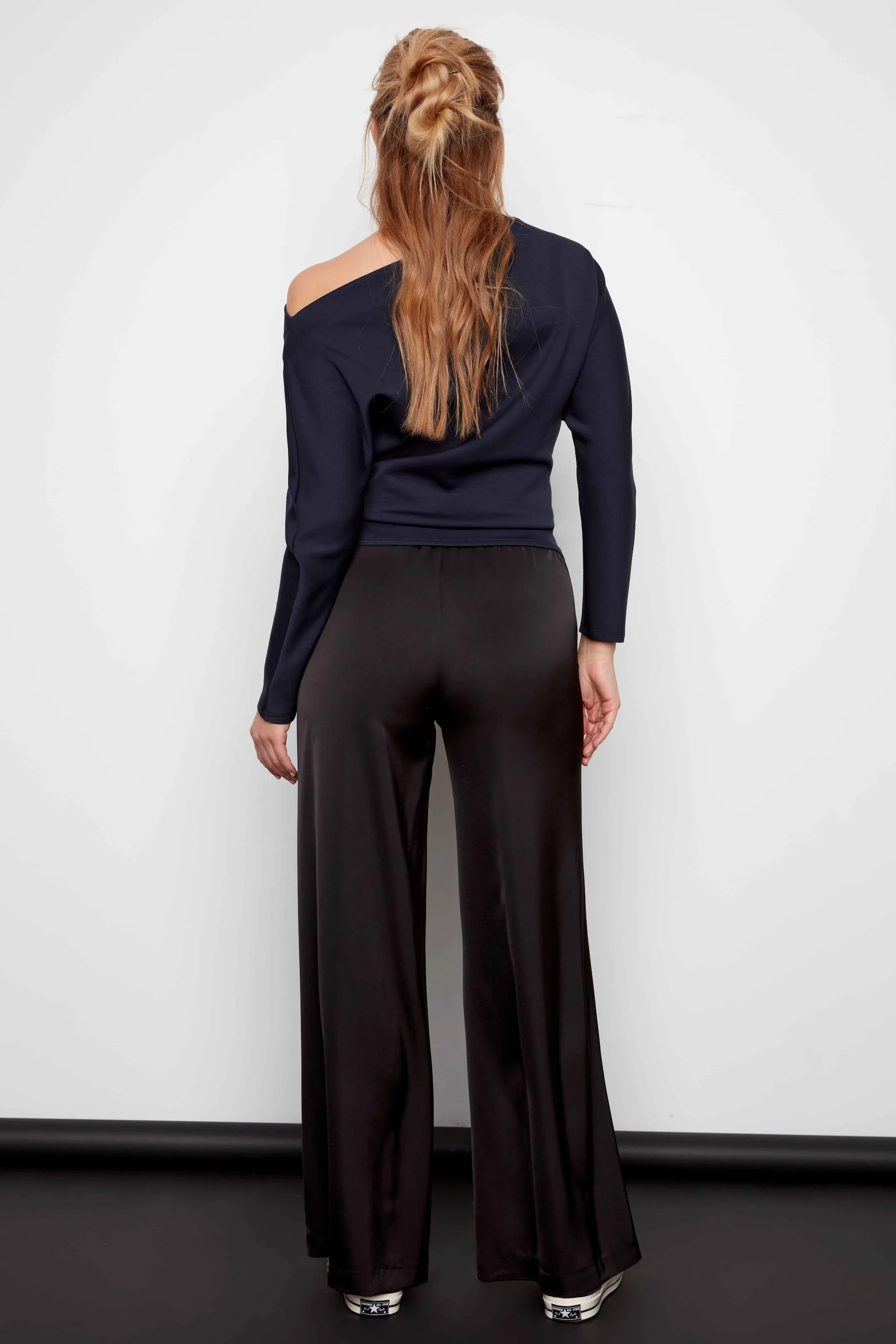 iLTM Dimitra Satin Wide Leg Pants