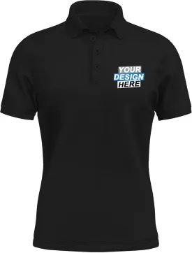 KAMKOO Custom Shirt Polo Men/Women Design Your Own T Shirt Personalized Text Logo Name Print Sports Golf Cotton Tee