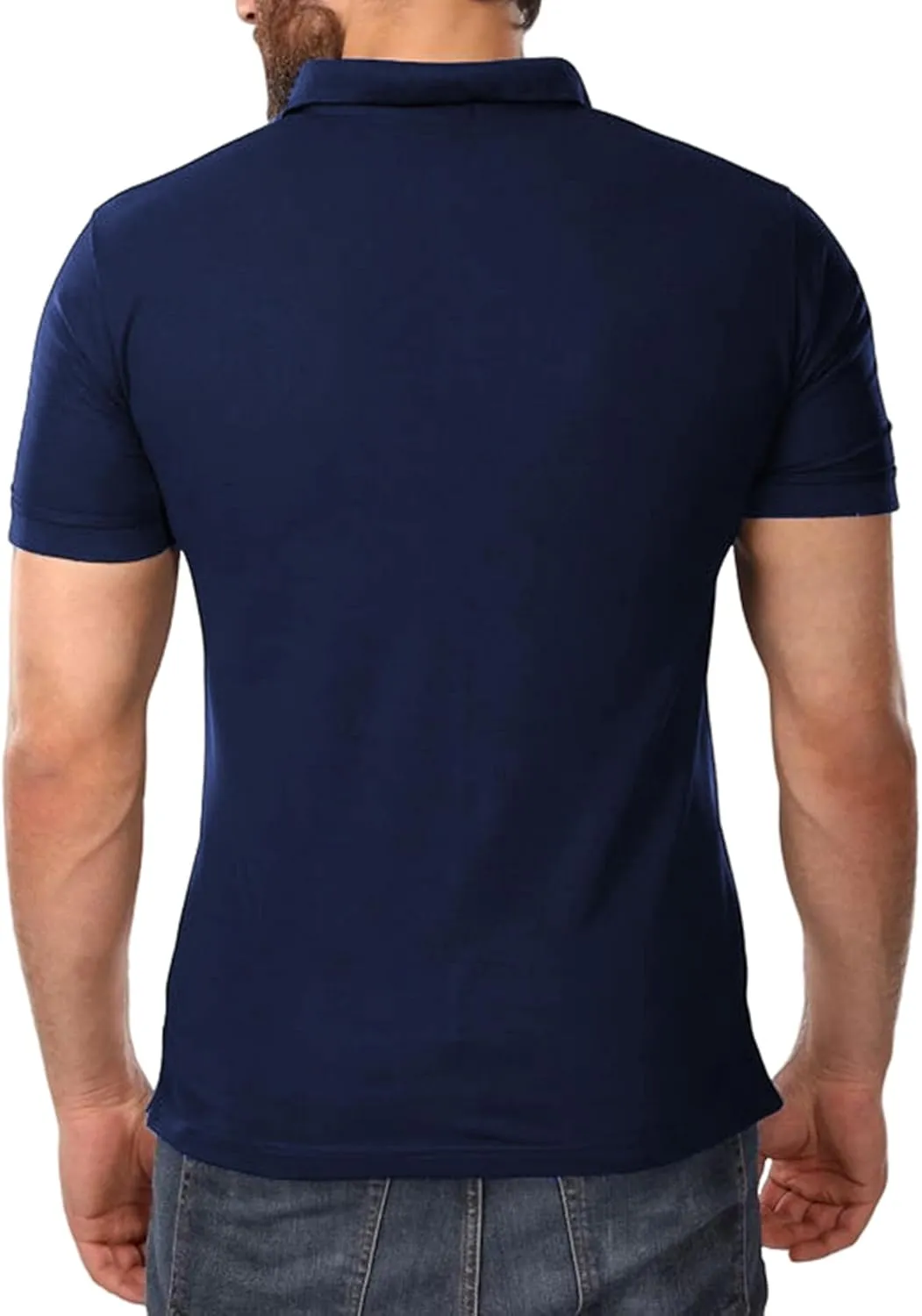KAMKOO Custom Shirt Polo Men/Women Design Your Own T Shirt Personalized Text Logo Name Print Sports Golf Cotton Tee