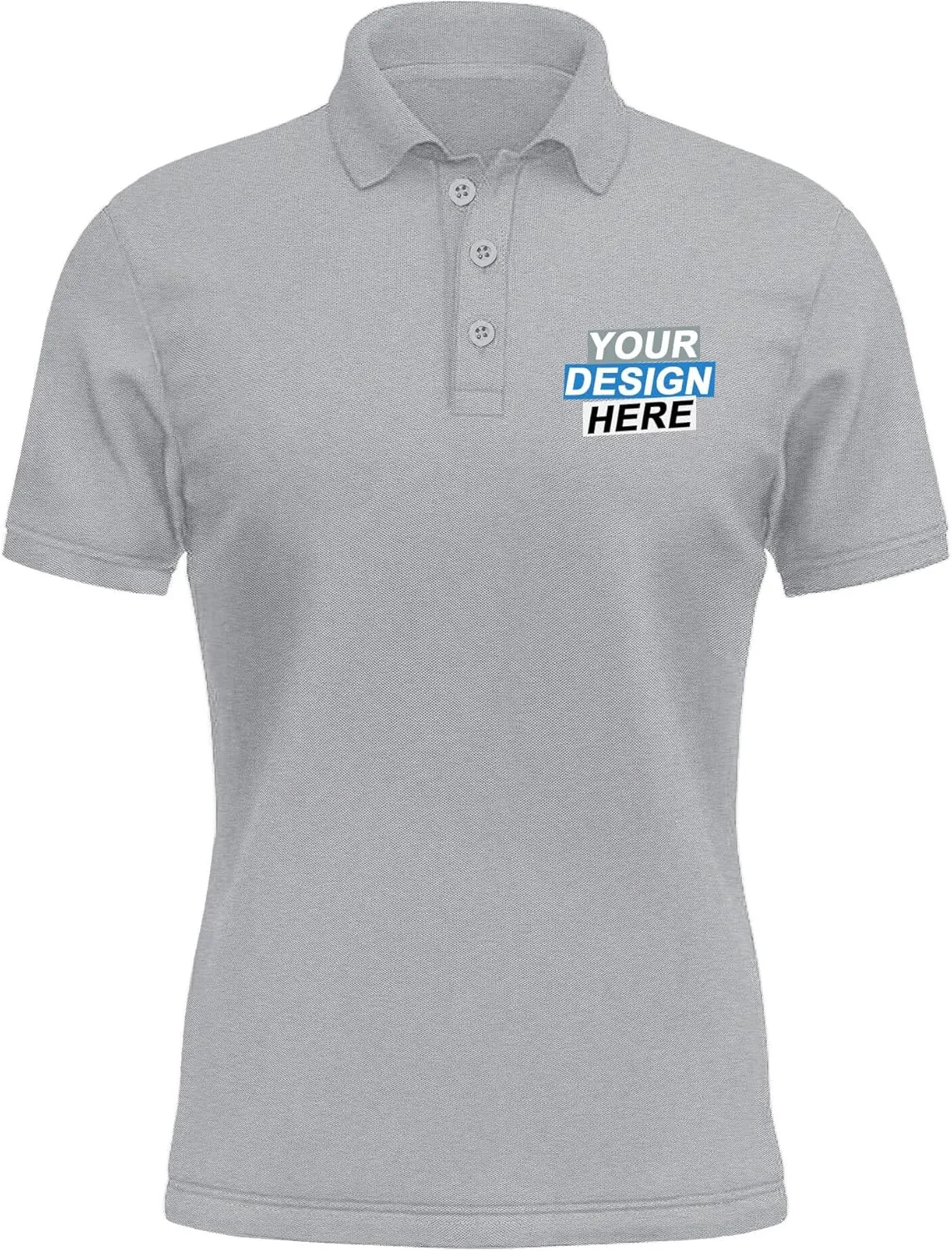 KAMKOO Custom Shirt Polo Men/Women Design Your Own T Shirt Personalized Text Logo Name Print Sports Golf Cotton Tee