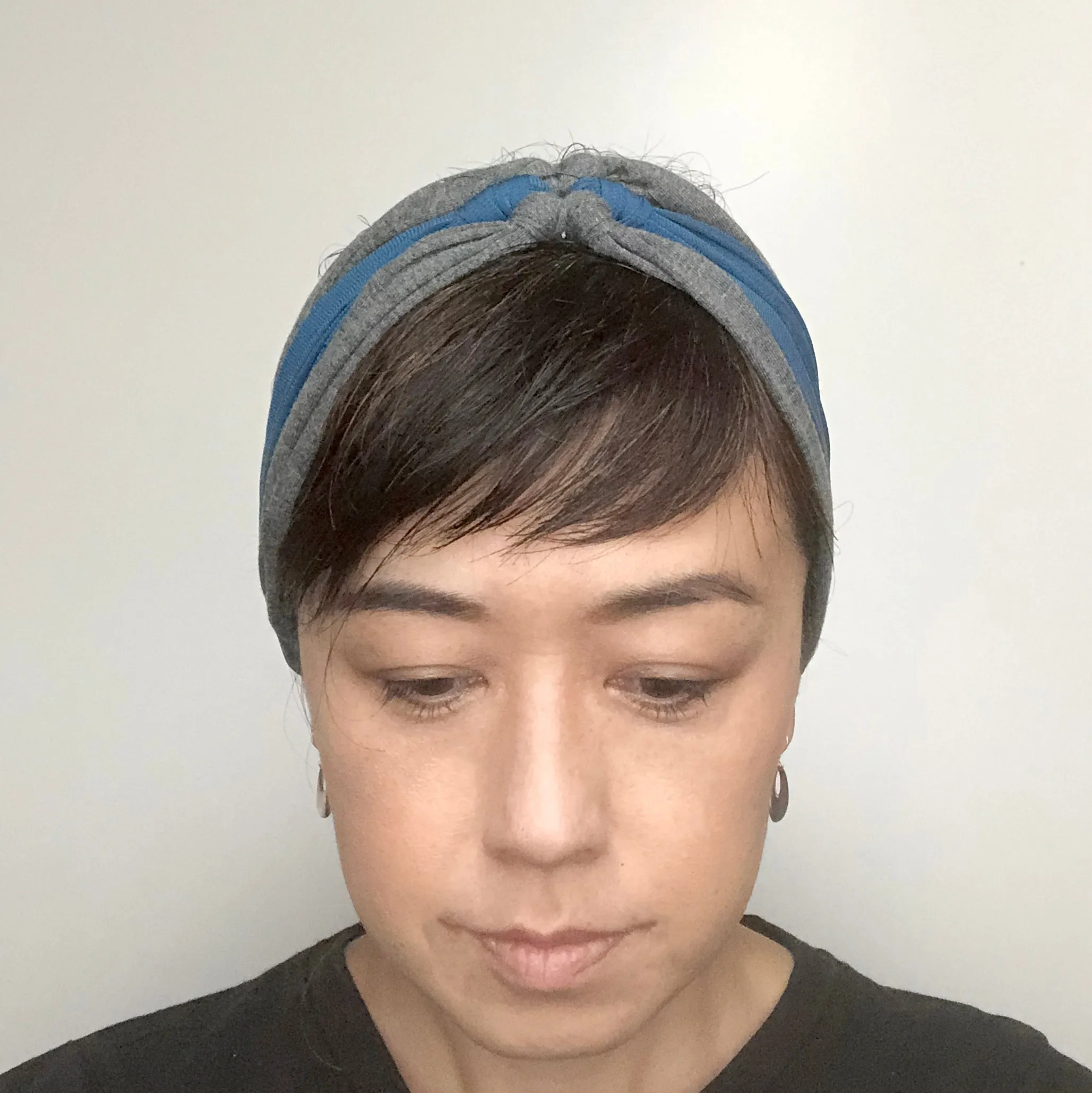 Knot headband  Gray and color