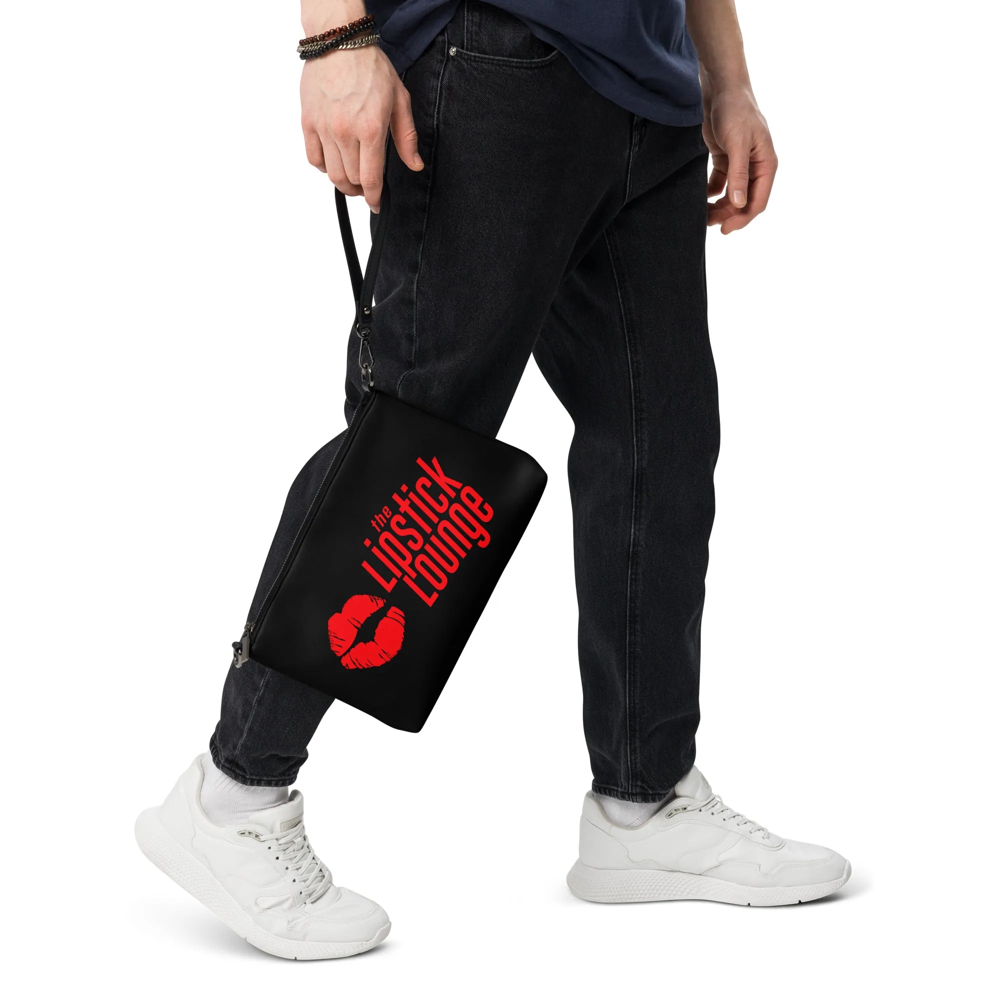 Lipstick Lounge Red Logo Crossbody Bag