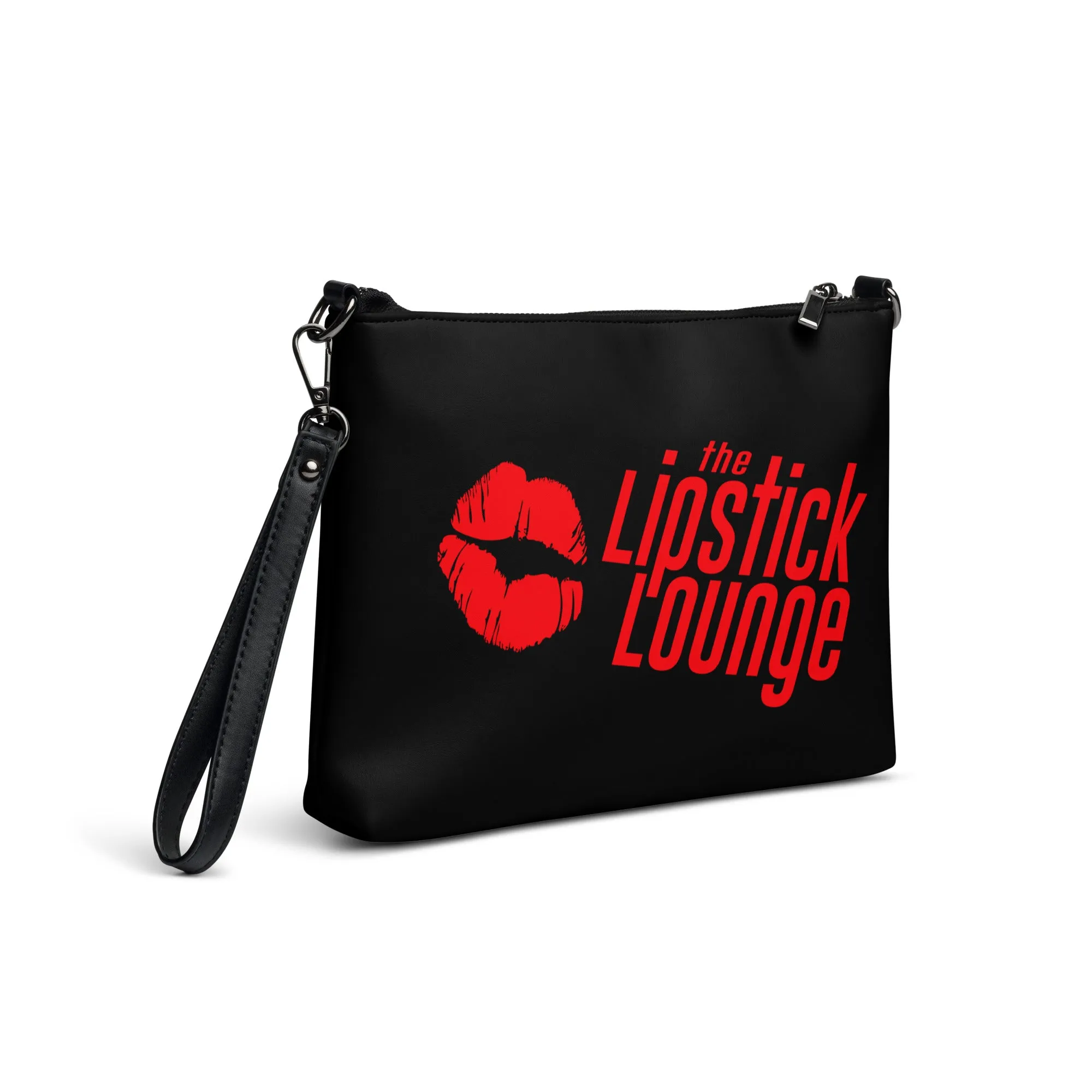Lipstick Lounge Red Logo Crossbody Bag