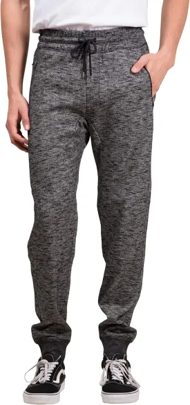 Men's Fleece Jogger Pants Active Zipper Pocket Sweatpants