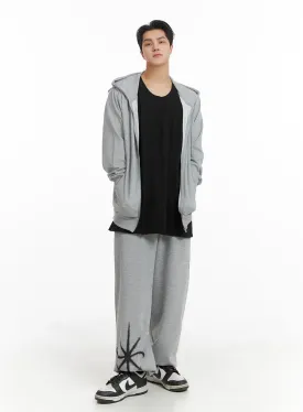 Men's Graphic Straight Fit Sweatpants IA401