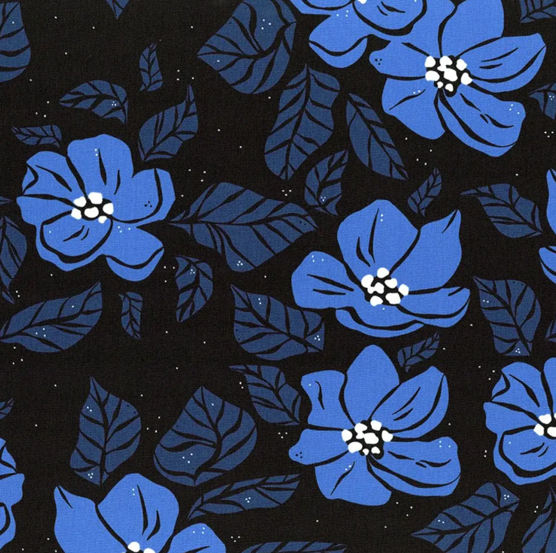 Midnight Blooms - Pixie Scrub Caps