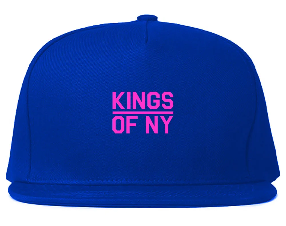 Mini Pink Classic College Logo Mens Snapback Hat Cap