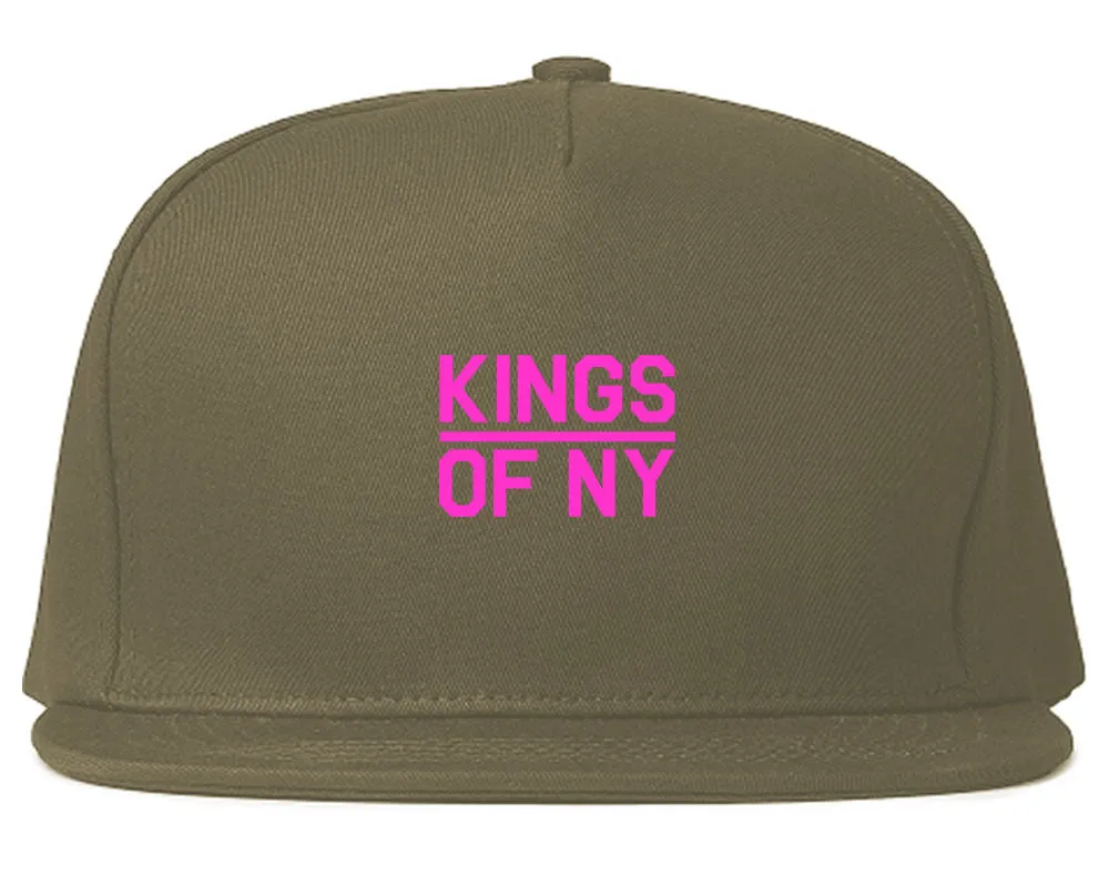 Mini Pink Classic College Logo Mens Snapback Hat Cap